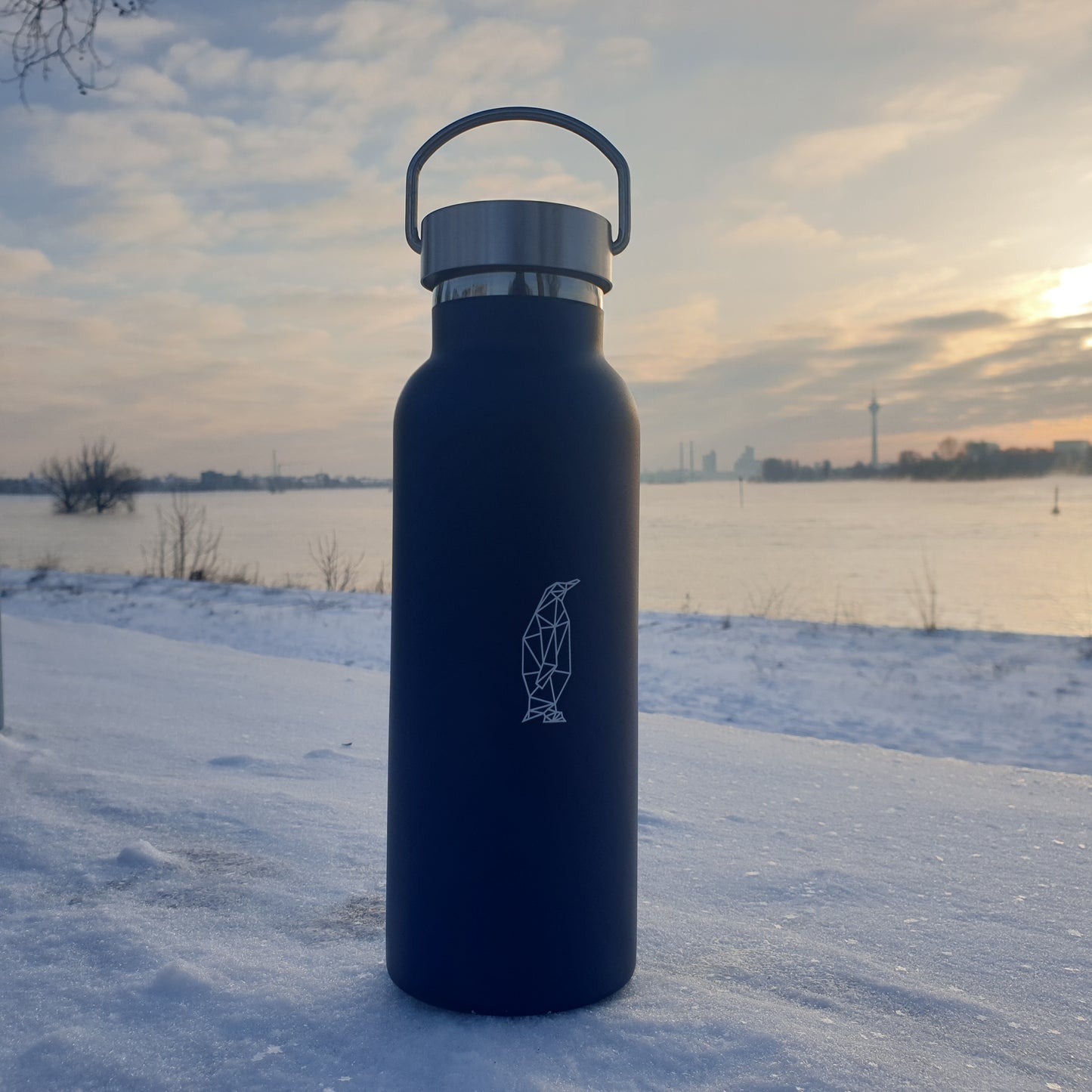 'Geometric Penguin' Thermosflasche (500 ml)