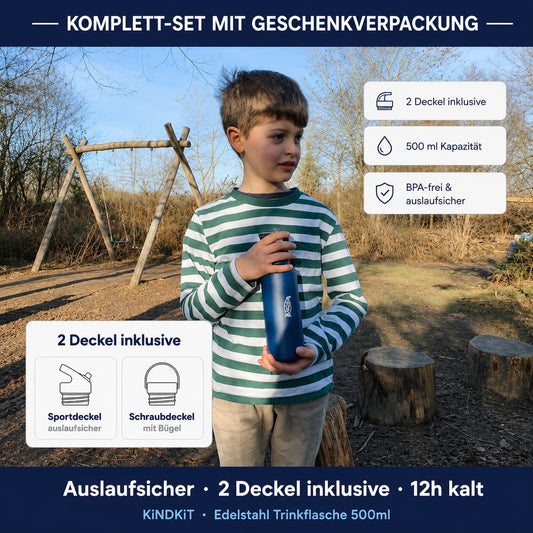'Geometrische Pinguin' Thermosflasche (500 ml)