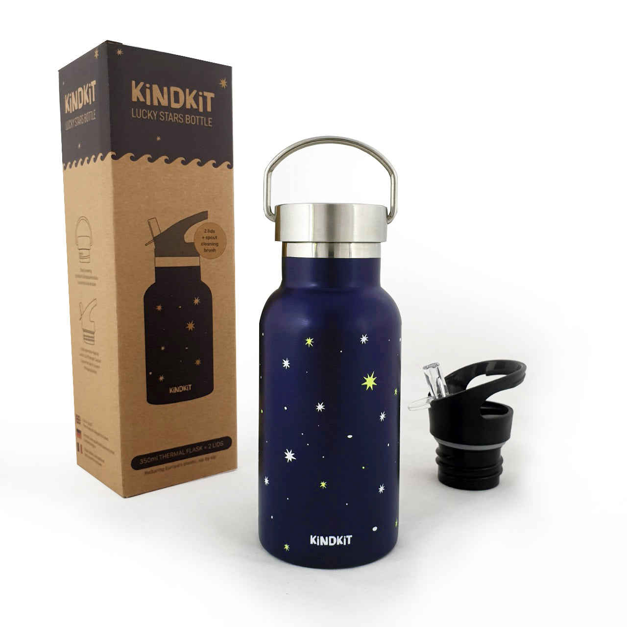‘Navy Star’ Edelstahl Thermosflasche (350 ml)