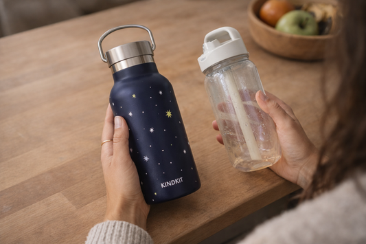 Edelstahl oder Plastik? Was im Familienalltag praktischer ist